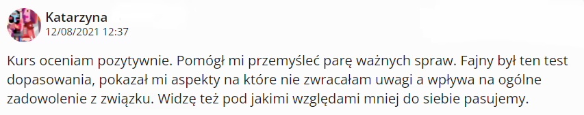 Opinia Katarzyny