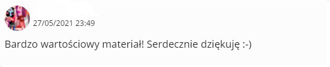 Opinia klienta