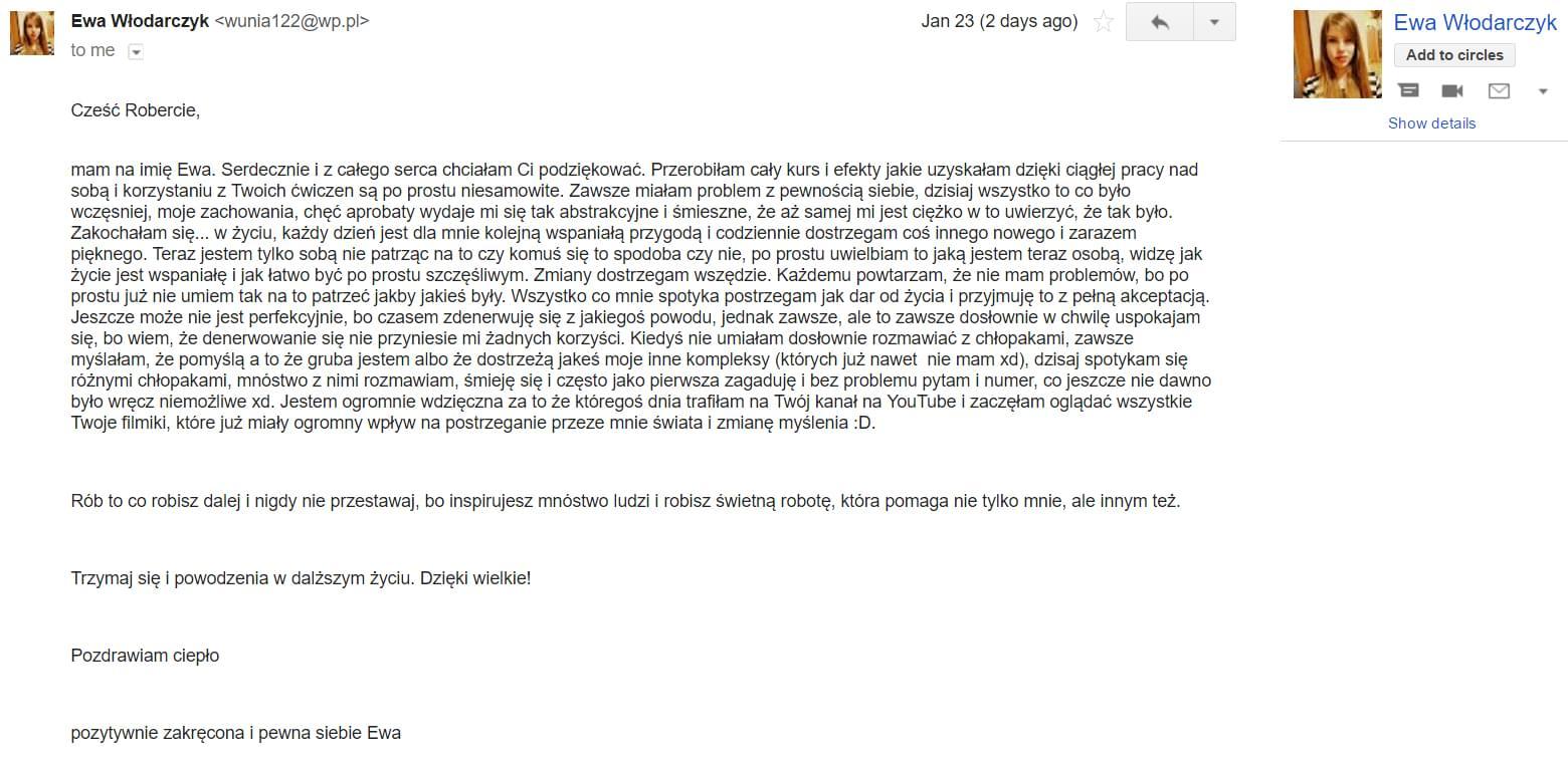 Opinia uczestnika